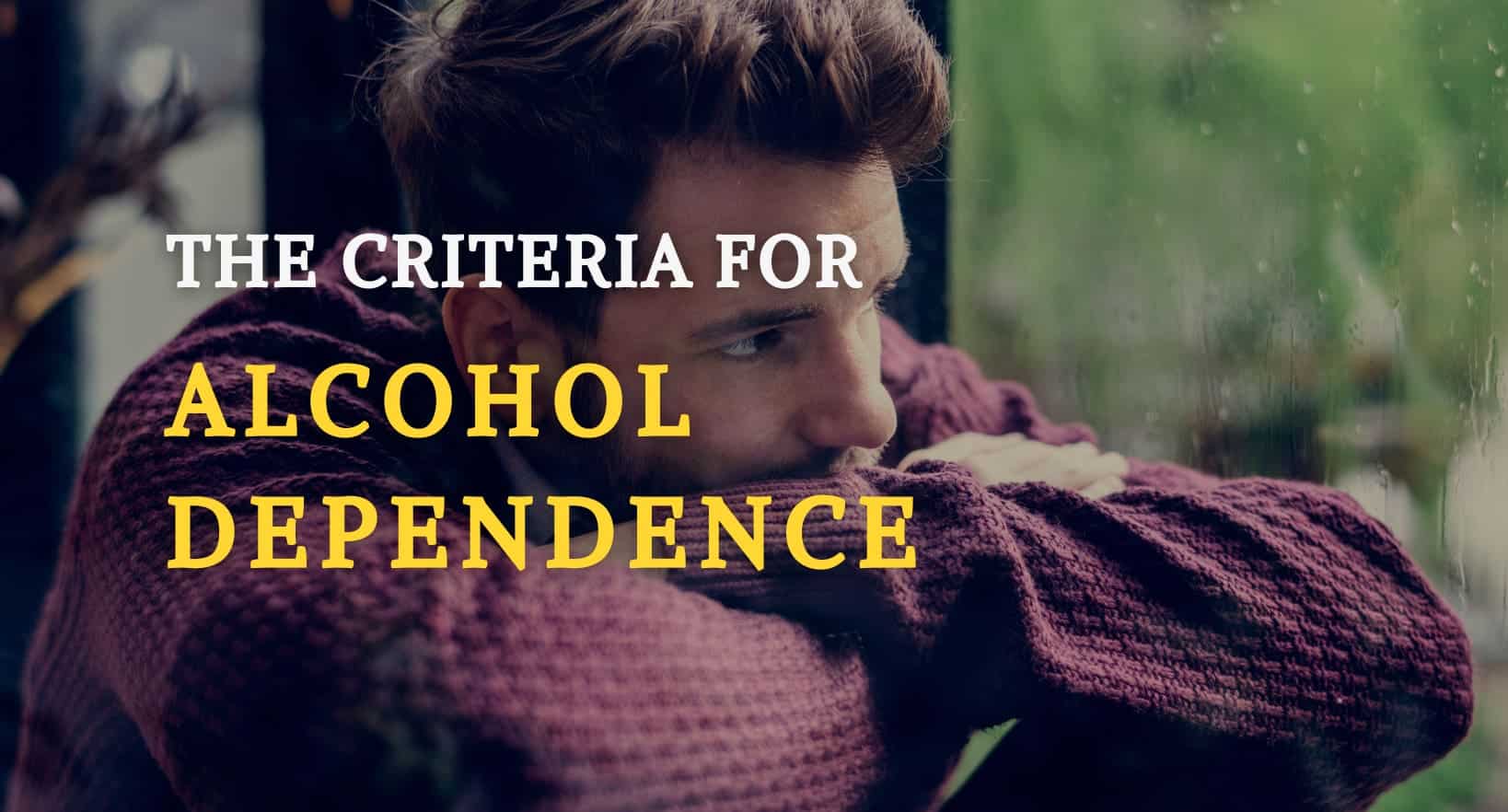 A man suffers from alcohol dependence.